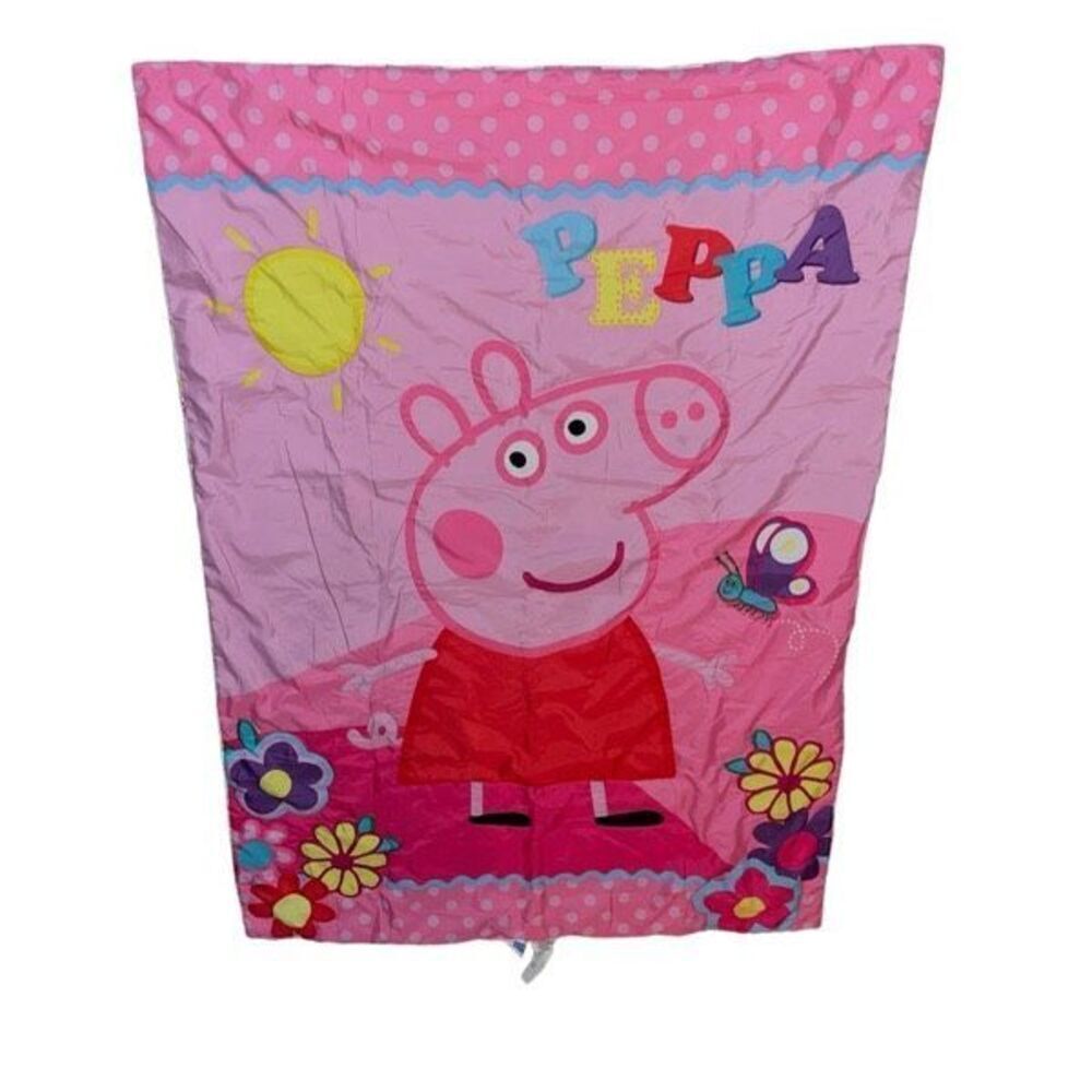 Pepper Pig Girls Toddlers Crib Bedding Blanket Flat & Fitted Sheets‎ Pink Floral